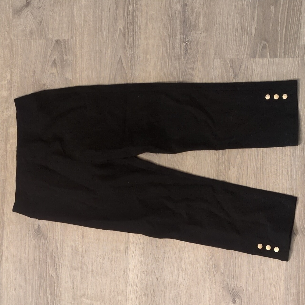 Jean-pierre klifa solid black Capri pants size medium